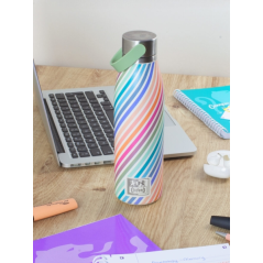 Bouteille Thermos Oxford Runbott Colorblock 50cl - Revêtement Intérieur Céramique - Design Coloré - Contenance 50cl