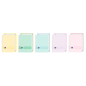 LOT de 5 Cahier à spirale Oxford Live and Go - Format A4+ - 80 feuilles - Lignes simples - Couverture plastique - Numérisation d
