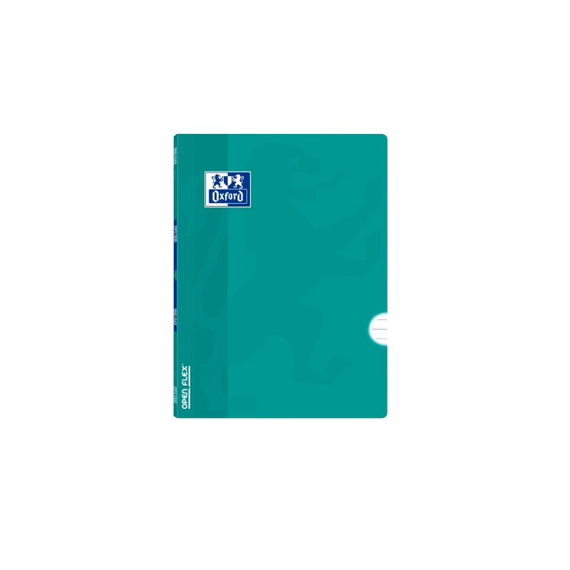 Cahier agrafé Oxford - Format A5+ - 48 feuilles - Lignes horizontales simples avec marges - Couverture plastique - Résistant à l