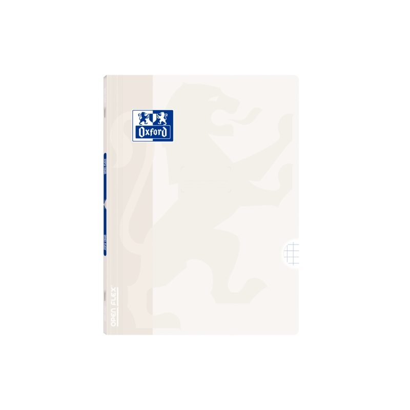LOT de 10 Carnet agrafé Oxford Openflex A4 - Couverture en plastique robuste - Agrafé pour plus de durabilité - 4x4 avec marge p