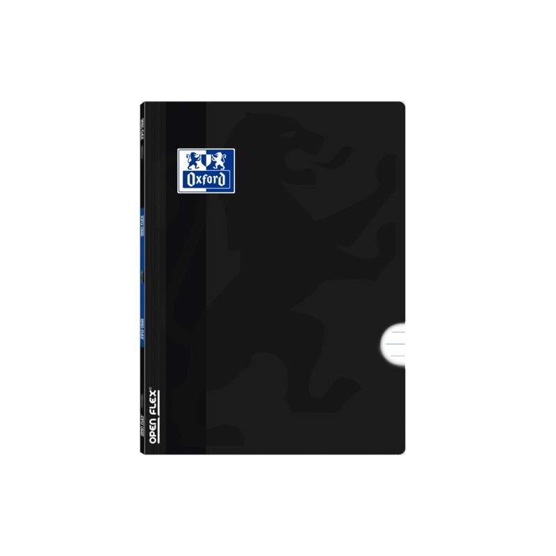 LOT de 10 Carnet agrafé Oxford Openflex A4 - Couverture en plastique robuste - Agrafé pour une plus grande durabilité - 1 ligne