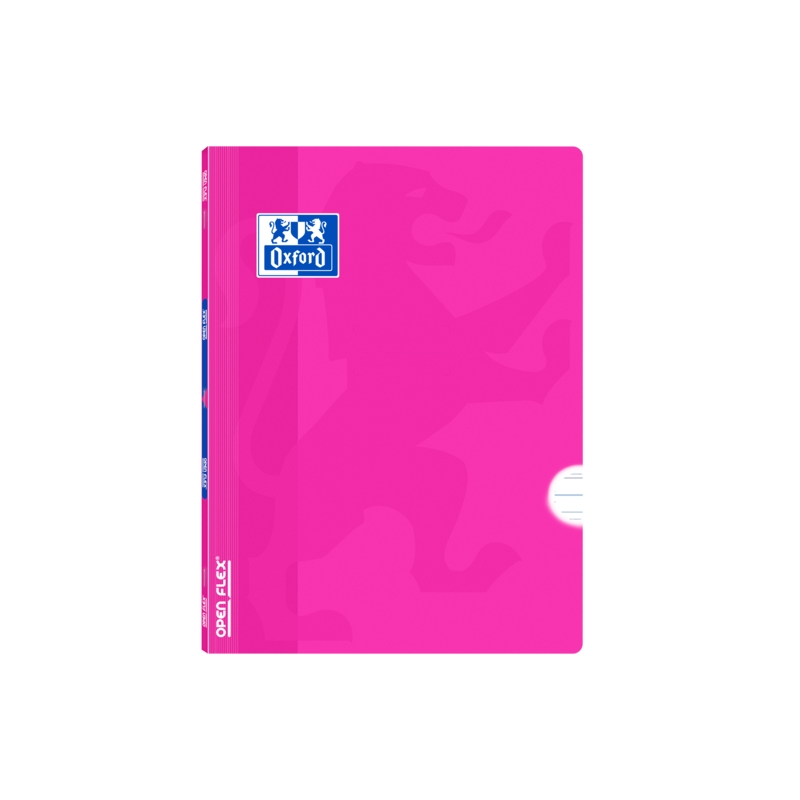 LOT de 10 Carnet agrafé Oxford Openflex A4 - Couverture en plastique robuste - Agrafé pour une plus grande durabilité - 3,5 lign