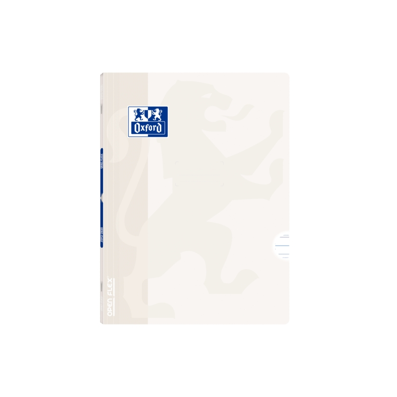 LOT de 10 Carnet agrafé Oxford Openflex A4 - Couverture en plastique robuste - Agrafé pour plus de durabilité - Règle 3,5 avec m