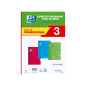 Oxford School Classic Pack 3 - Carnet A4 agrafé - Couverture souple - 4x4 avec marge - 48 feuilles - 3 couleurs