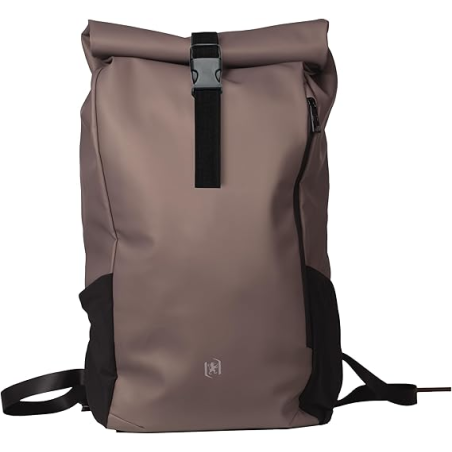 Sac à dos Oxford Identity à fermeture enroulable, 24 L - Matière résistante à l'eau - Poignée de suspension au dos - Poche avant