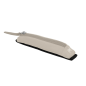 Trousse Oxford Executive Compact - Fermeture élastique pour cahiers - Fermeture éclair - Nylon recyclé - 21 x 4,5 x 3,5 cm - Bei