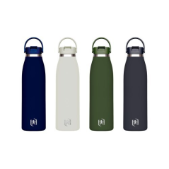 LOT de 4 Bouteille isotherme Oxford Identity 60 cl - Revêtement intérieur en céramique - Acier inoxydable 304 sans BPA - Couleur