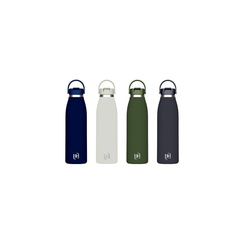 LOT de 4 Bouteille isotherme Oxford Identity 60 cl - Revêtement intérieur en céramique - Acier inoxydable 304 sans BPA - Couleur