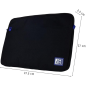 Housse pour ordinateur portable Oxford Young Proof B-Case (jusqu'à 16 pouces) - RPET recyclé - Poche avant zippée - Rembourrée e