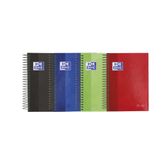 LOT de 8 Agenda scolaire Oxford 25/26 jours à spirales - Lot de 8 - Couverture extra rigide et brillante - Coins microperforés -