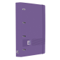 Chemise Oxford Europeanbinder Live & Go A4+ avec 100 feuilles de recharge, quadrillage 5 x 5 mm, couverture en polymousse et fer