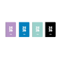 LOT de 4 Agenda scolaire Enri Teens 25/26, semainier à spirales - Format 4º - Couverture plastique - Coins microperforés - Espac