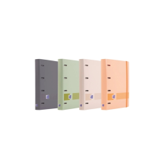 LOT de 10 Chemise Oxford Europeanbinder+ Boreal format A4+ avec recharge de 100 feuilles, quadrillage 5 x 5 mm, couverture en po