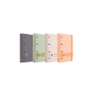 LOT de 10 Chemise Oxford Europeanbinder+ Boreal format A4+ avec recharge de 100 feuilles, quadrillage 5 x 5 mm, couverture en po