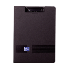 Classeur Oxford Live & Go avec clip métallique - En polymousse - Poche intérieure - Noir