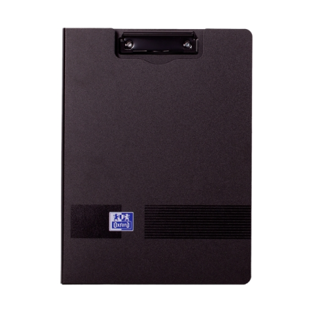 Classeur Oxford Live & Go avec clip métallique - En polymousse - Poche intérieure - Noir