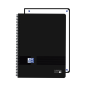 Cahier à spirale Oxford Live and Go - Format A4+ - 80 feuilles - Quadrillage 5x5 mm - Couverture plastique - Numérisation de tex