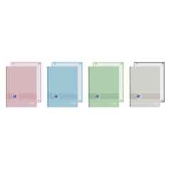 LOT de 5 Cahier à spirale Oxford and You - Format A4+ - 80 feuilles - Quadrillage 5x5 mm - Couverture extra rigide - Résistant a