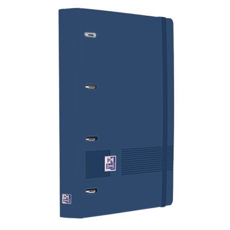 Chemise Oxford Europeanbinder Live & Go A4+ avec 100 feuilles de recharge, quadrillage 5 x 5 mm, couverture en polymousse, ferme