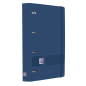 Chemise Oxford Europeanbinder Live & Go A4+ avec 100 feuilles de recharge, quadrillage 5 x 5 mm, couverture en polymousse, ferme