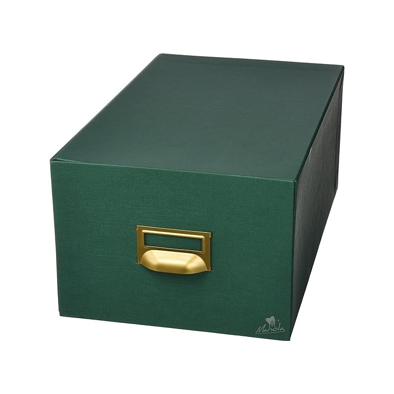 Lime en Carton Mariola Doublée en Geltex Nº5 pour 500 Jetons - Mesures 250x190x250mm - Résistante et Durable - Couleur Vert