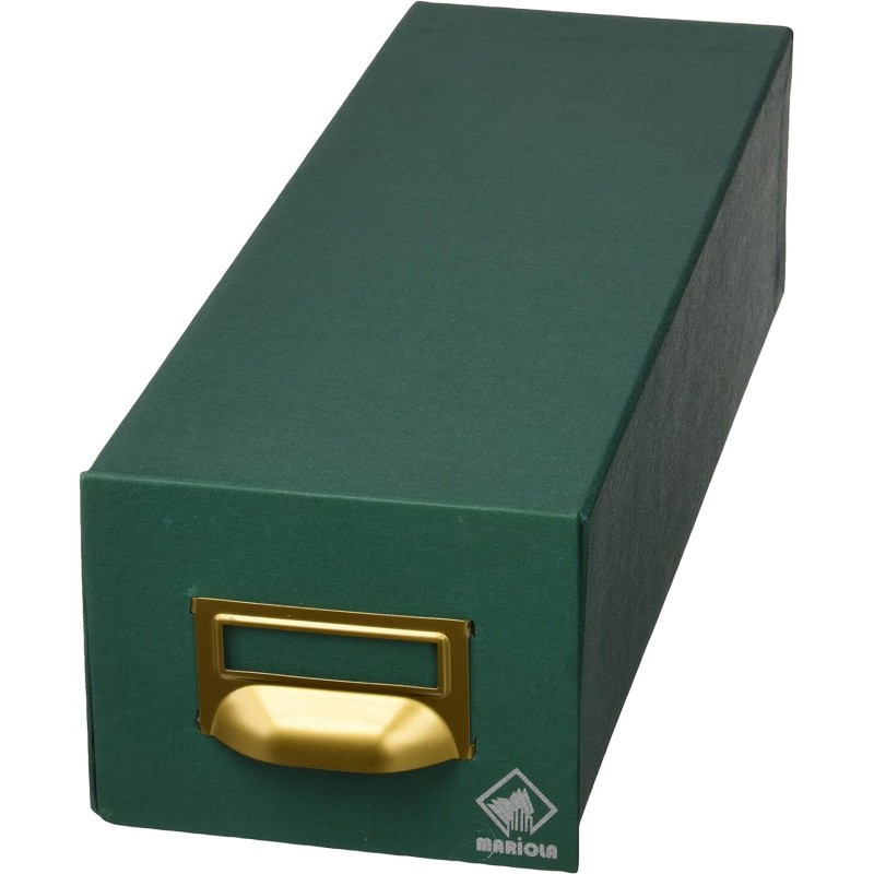 Lime en Carton Mariola Doublée en Geltex N°4 pour 1000 Jetons - Dimensions 220x155x350mm - Résistante et Durable - Couleur Vert