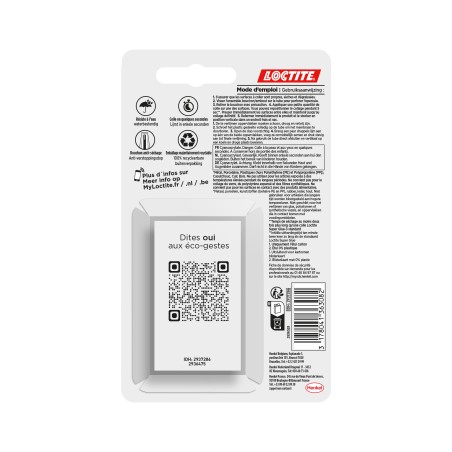 Loctite Superglue-3 Gel Repositionnable 3gr - Adhésif instantané et sans odeur - Joints précis et transparents - Idéal pour
