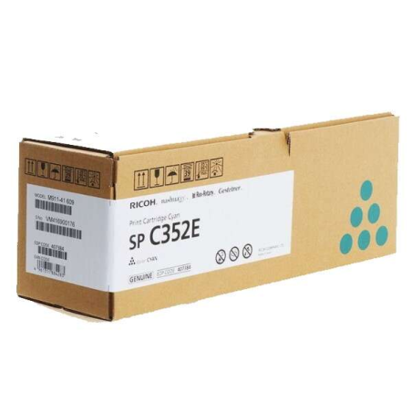 Ricoh SP C352E Cartouche de toner cyan d'origine - 408216/SP C352E