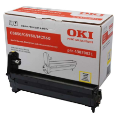 OKI C5850/C5950/MC560 Tambour d'Image Original Jaune - 43870021 (Tambour)