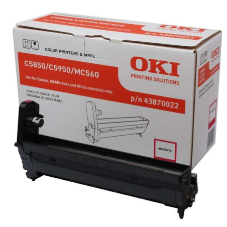 OKI C5850/C5950/MC560 Tambour d'Image Original Magenta - 43870022 (Tambour)