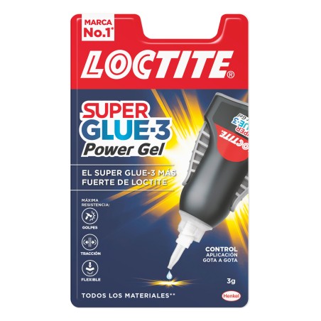 ✅ Loctite Superglue-3 Control Power Gel 3gr - Adhésif instantané flexible et extra fort - Résistant aux chocs en stock