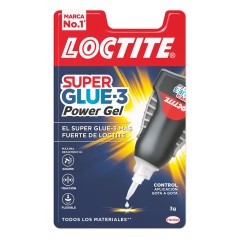 Loctite Superglue-3 Control Power Gel 3gr - Adhésif instantané flexible et extra fort - Résistant aux chocs. Torsions et