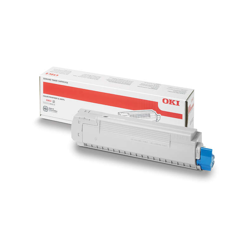 OKI MC770/MC780 Cartouche de toner cyan d'origine - 45396203