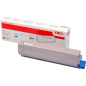 OKI C813 Cartouche de toner cyan d'origine - 46471115