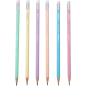 Coffret Stabilo Swano Pastel contenant 72 crayons graphite HB 2,2 mm avec gomme - Mine incassable - Forme hexagonale - Couleurs