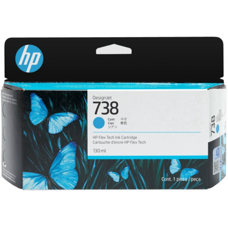 Cartouche d'encre cyan originale HP 498N5A - 738