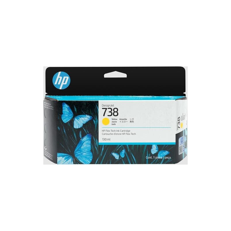 Cartouche d'encre jaune authentique HP 498N7A - 738