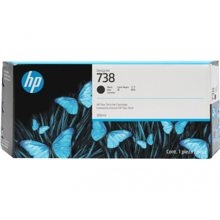 Cartouche d'encre noire originale HP 498N8A - 738