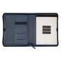 Porte-documents portable Finocam Andrea - Cuir de vachette - Fermeture éclair - Format A4 - 210 x 297 mm - Bloc-notes - Papier 7