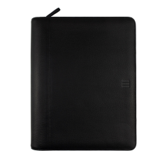 Porte-documents portable Finocam Andrea - Cuir de vachette - Fermeture éclair - Format A4 - 210 x 297 mm - Bloc-notes - Papier 7