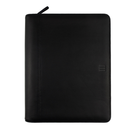 Porte-documents portable Finocam Andrea - Cuir de vachette - Fermeture éclair - Format A4 - 210 x 297 mm - Bloc-notes - Papier 7