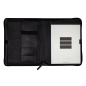 Porte-documents portable Finocam Andrea - Cuir de vachette - Fermeture éclair - Format A4 - 210 x 297 mm - Bloc-notes - Papier 7