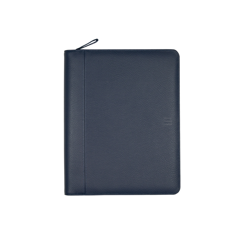 Porte-documents portable Finocam Andrea - Anneaux 4 x 16 mm - Cuir de vachette - Fermeture éclair - Format A4 (210 x 297 mm) - B