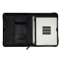 Porte-documents portable Finocam Andrea - Anneaux 4 x 16 mm - Cuir de vachette - Fermeture éclair - Format A4 (210 x 297 mm) - B