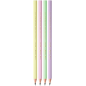 LOT de 12 Crayon graphite hexagonal Bic Evolution Pastel - Mine HB ultra-résistante - Sans bois - Sans échardes - Couleurs paste