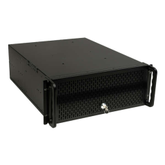 Unykach UK4129 Boîtier rack 4U 19" - Tailles de disque prises en charge 3,5" - Filtre anti-poussière avant - Verrouillage des to