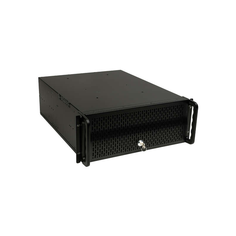 Unykach UK4129 Boîtier rack 4U 19" - Tailles de disque prises en charge 3,5" - Filtre anti-poussière avant - Verrouillage des to