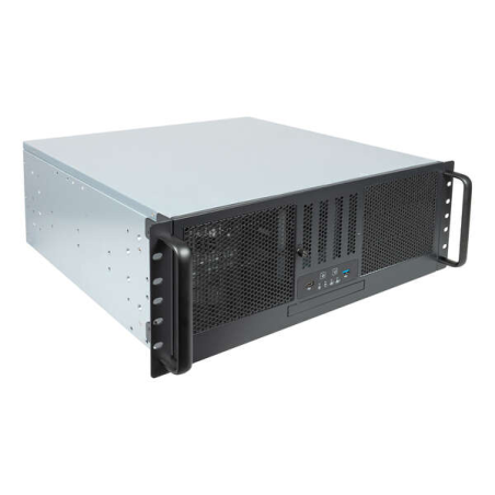 Unykach UK4329 Boîtier rack 4U 19" - Tailles de disque prises en charge 3,5", 2,5" - Baie ODD - Filtre anti-poussière - USB-A 3.