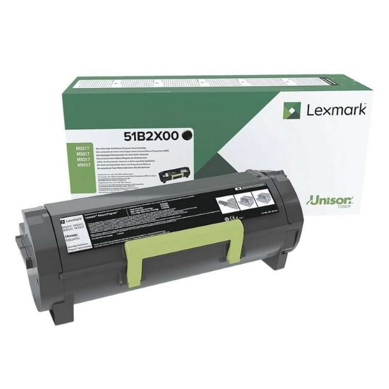 Lexmark MS517/MS617/MX517/MX617 Cartouche de toner noir d'origine - 51B2X00