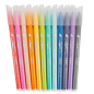 Lot de 12 feutres Bic Kids aux couleurs pastel - Pointe moyenne - Lavables - Couleurs pastel assorties